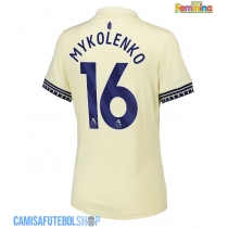 Camisa de time de futebol Everton Vitaliy Mykolenko #16 Replicas 2º Equipamento Feminina 2025-26 Manga Curta
